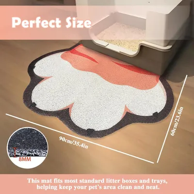 Tapis de litière pour chat, tapis de gamelle pour animaux