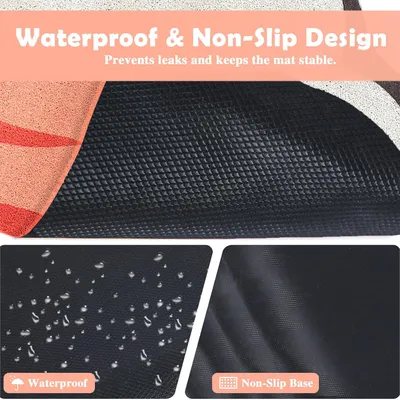 Tapis de litière pour chat, tapis de gamelle pour animaux