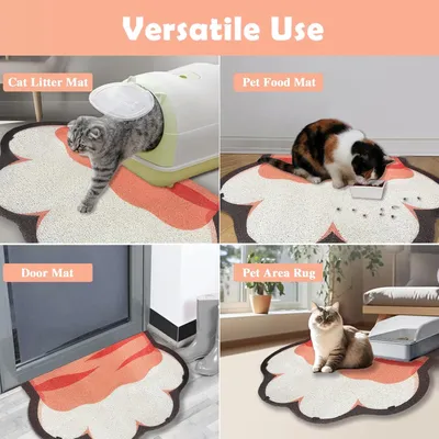 Tapis de litière pour chat, tapis de gamelle pour animaux