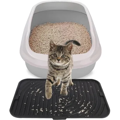 Tapis de litière en silicone pour chat
