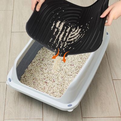 Tapis de litière en silicone pour chat