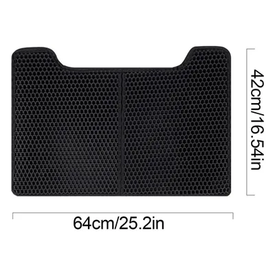 Tapis de litière pour chat filtrant à double couche