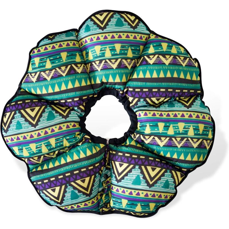 Collier de protection pour chien en forme de cône, vert