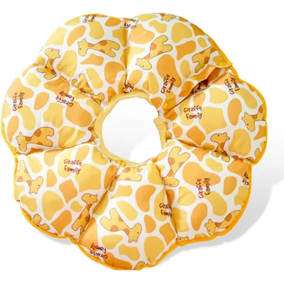 Collier de protection pour chien en forme de cône, jaune