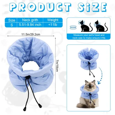 Collier de récupération réglable pour chats