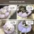 Collier conique pour chat, fleur violette