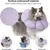 Collier conique pour chat, fleur violette