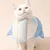 Collier conique pour chat, requin bleu