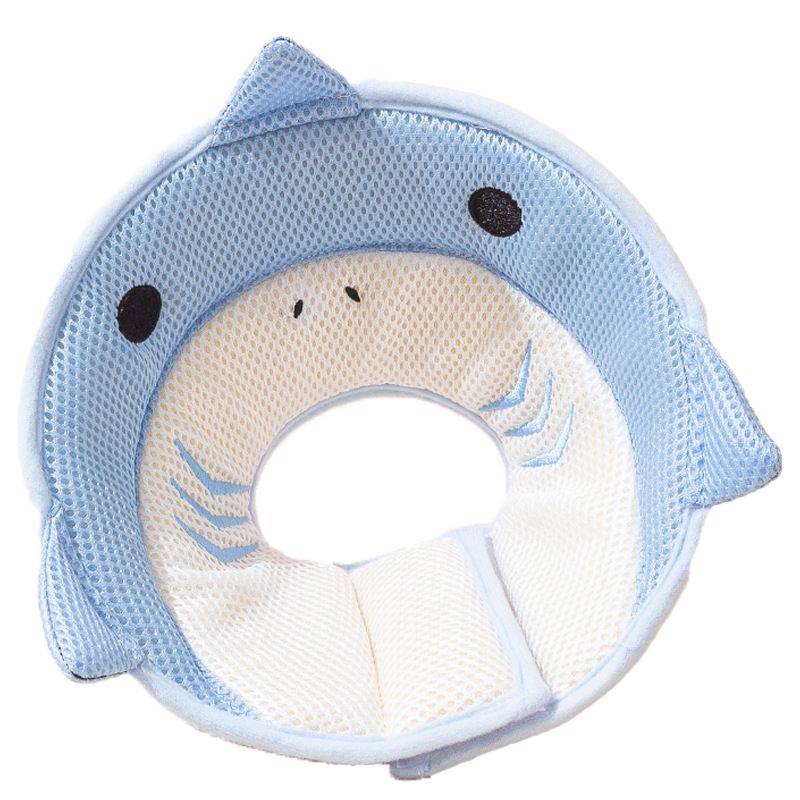 Collier conique pour chat, requin bleu