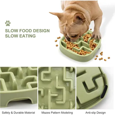 Gamelle pour chien à alimentation lente, gamelle puzzle