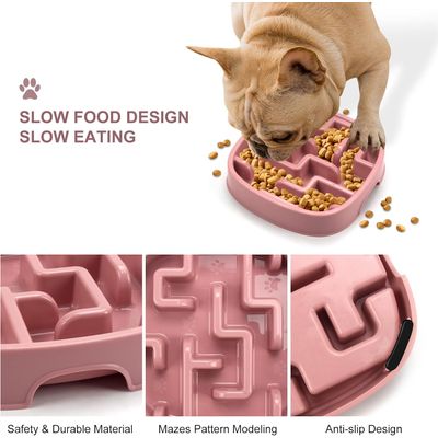 UAMLY Comedero para perros alimentación lenta, comedero tipo rompecabezas
