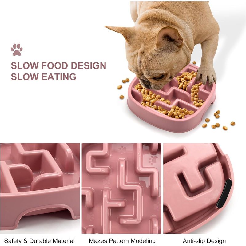 Gamelle pour chien à alimentation lente, gamelle puzzle