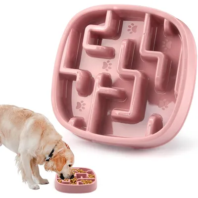 UAMLY Comedero para perros alimentación lenta, comedero tipo rompecabezas