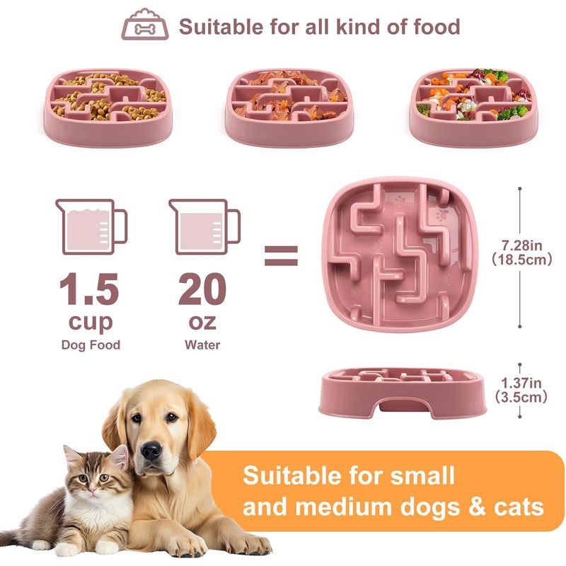 Gamelle pour chien à alimentation lente, gamelle puzzle