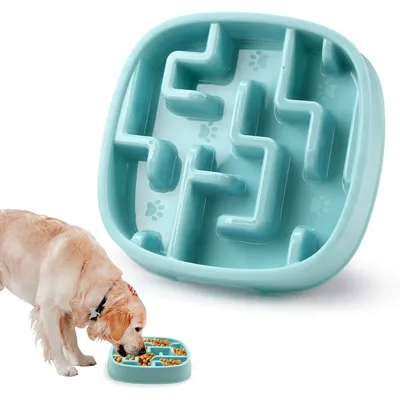 UAMLY Comedero para perros alimentación lenta, comedero tipo rompecabezas