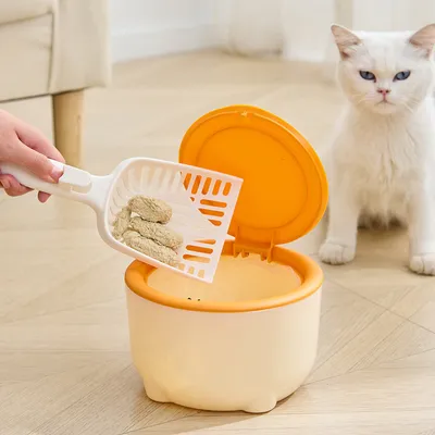 UAMLY Cubo de arena para gatos, cubo hermético