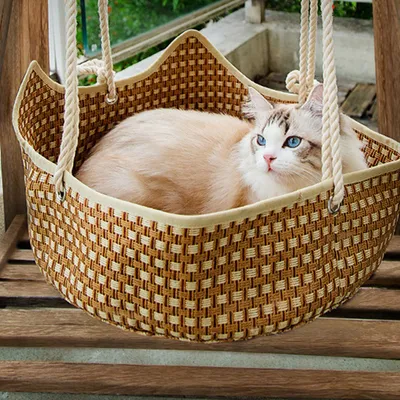 Hamac pour chat, Nid en rotin pour chat