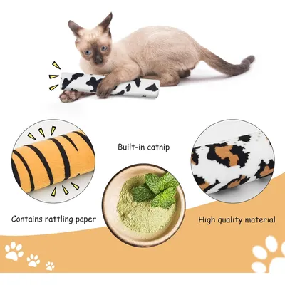 Oreiller à l'herbe à chat, jouets interactifs pour chats