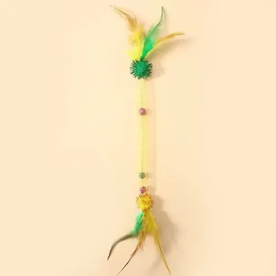 UAMLY Jouets interactifs pour chats avec plumes