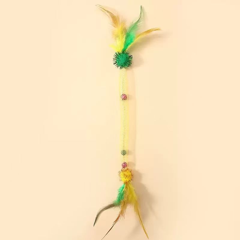 Jouets interactifs pour chats avec plumes