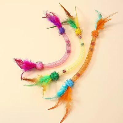 Jouets interactifs pour chats avec plumes