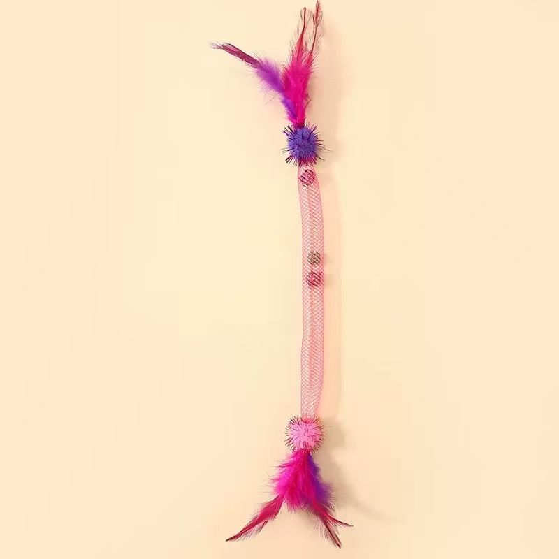 Jouets interactifs pour chats avec plumes