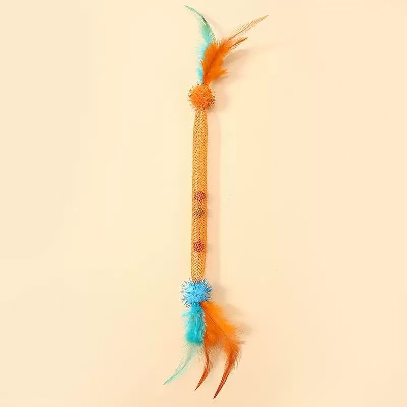 Jouets interactifs pour chats avec plumes