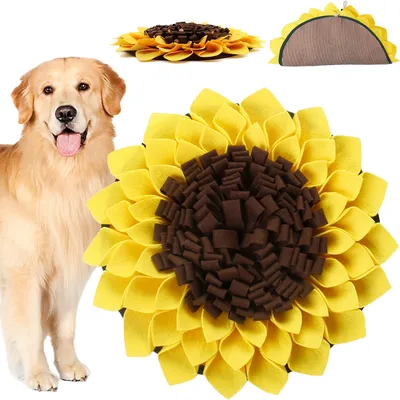 Tapis à renifler pour chiens, tournesol
