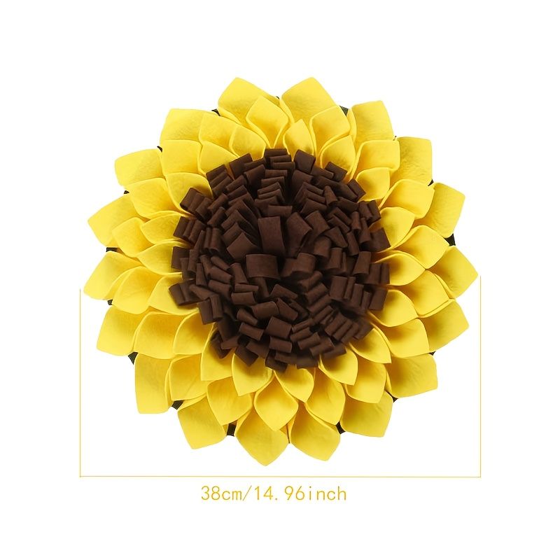 Tapis à renifler pour chiens, tournesol