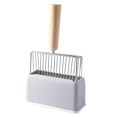 Pelle à litière pour chat, base à long manche Pelle à litière pour chat, base à long manche