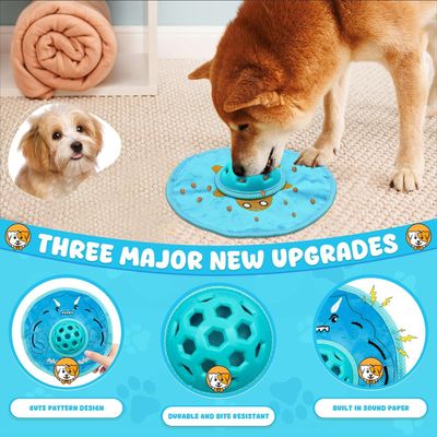 Frisbee pour chien, avec mangeoire lente