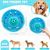 Frisbee pour chien, avec mangeoire lente
