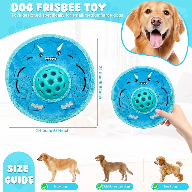Frisbee pour chien, avec mangeoire lente