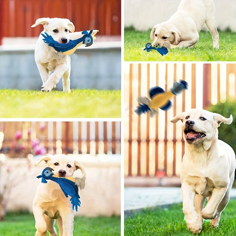 Jouets sonores en peluche pour animaux, perroquet