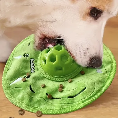 Frisbee pour chien, avec mangeoire lente