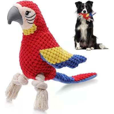 Jouets sonores en peluche pour animaux, perroquet