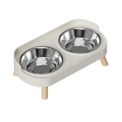 UAMLY Juego de comederos y bebederos elevados para gatos