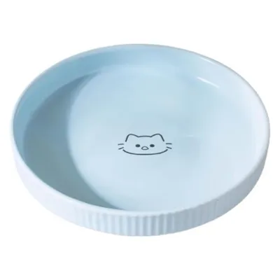 Gamelle ronde pour chat, bol large et peu profond
