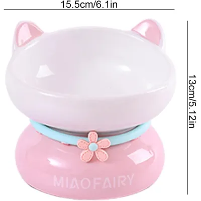 Gamelle en céramique pour chat - Anti-vomissements