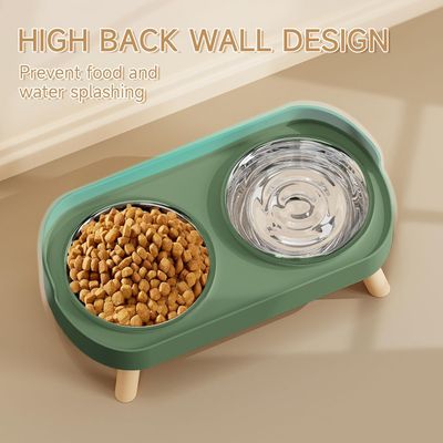 Ensemble de bols surélevés pour nourriture et eau pour chat