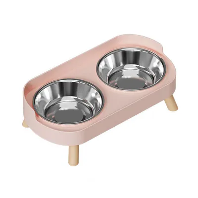 UAMLY Juego de comederos y bebederos elevados para gatos