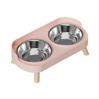 Ensemble de bols surélevés pour nourriture et eau pour chat