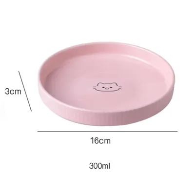 Gamelle ronde pour chat, bol large et peu profond