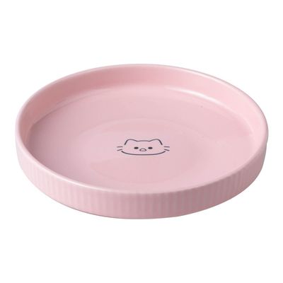 Gamelle ronde pour chat, bol large et peu profond