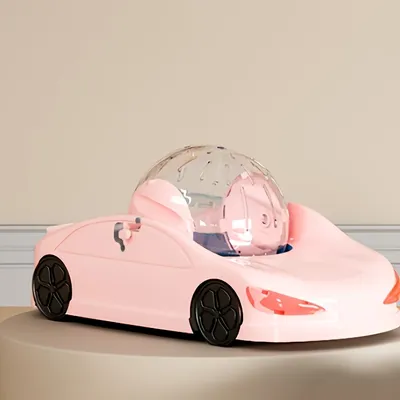 Voiture de sport avec ballon d'exercice pour hamster