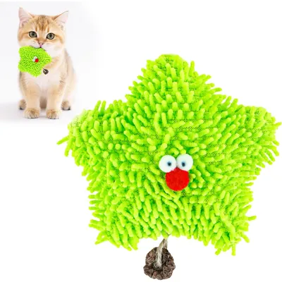 Jouet pour chat à l'herbe à chat - Étoile de mer verte