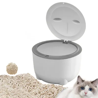Seau déodorant pour crottes de chat