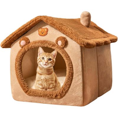 KPYTE Maison en peluche pour chat et chien