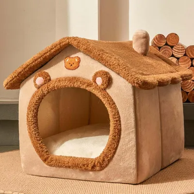 KPYTE Maison en peluche pour chat et chien