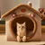 KPYTE Maison en peluche pour chat et chien